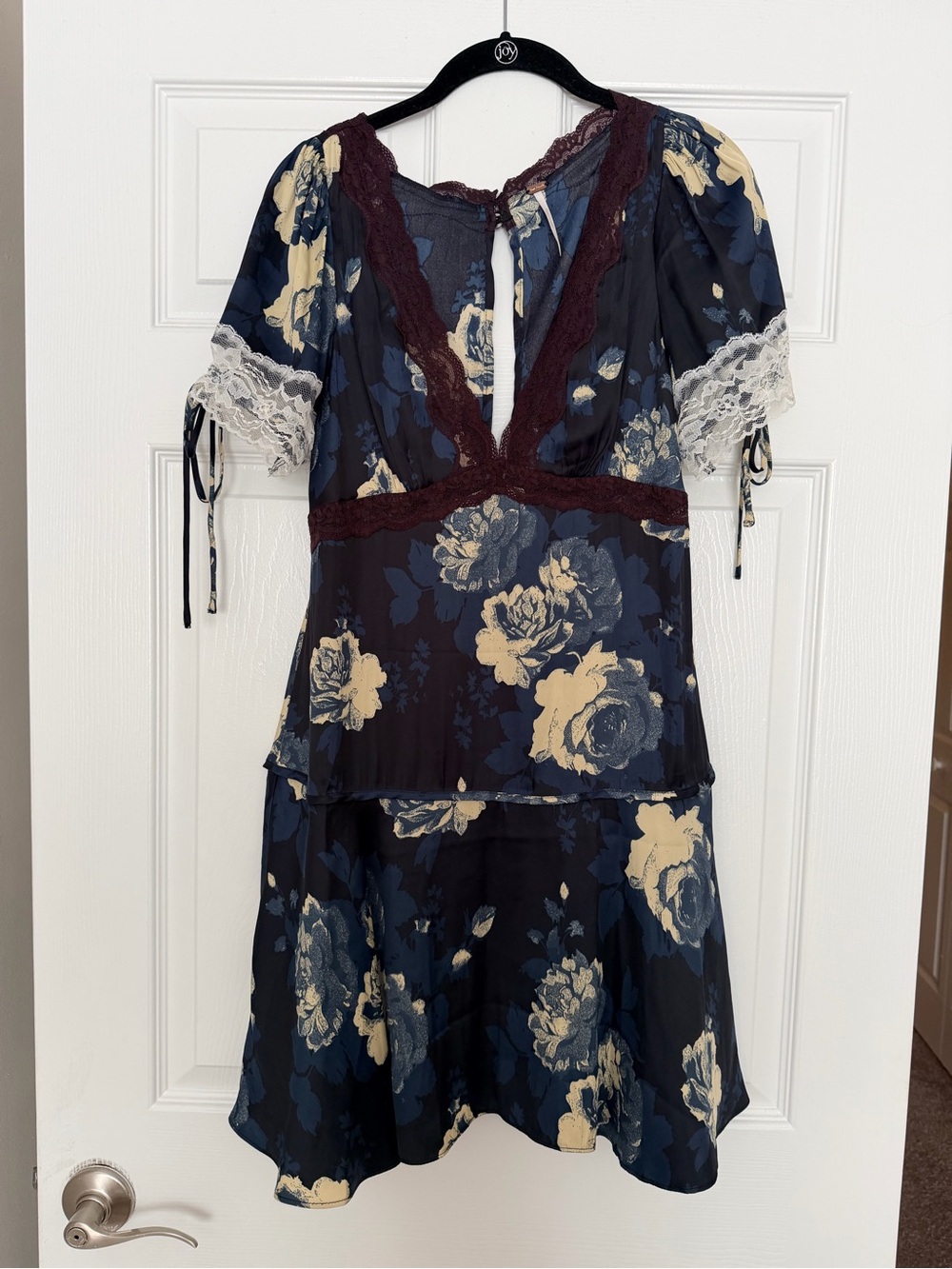 Free People Floral Lace-Trim Dress